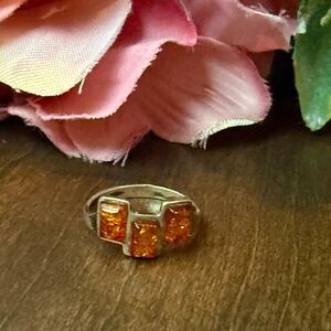 Authentic Dominican Republic Handcrafted Amber Ring